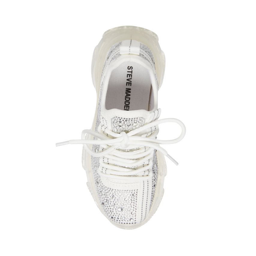 Silver Steve Madden Jmaximar Kids' Sneakers | PH 2570BQY